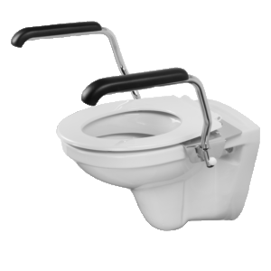 Toiletbeugelset - RVS armsteunen voor toilet Toiletbeugelset - RVS armsteunen voor toilet