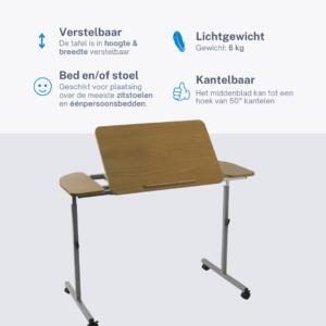 Kantelbare Bed / Stoel tafel (verstelbaar) Kantelbare Bed / Stoel tafel (verstelbaar)