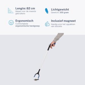 Homecare Pro Grijper met Magneet – Grijpstok voor Ouderen en Invaliden – 82 cm Homecare Pro Grijper met Magneet – Grijpstok voor Ouderen en Invaliden – 82 cm